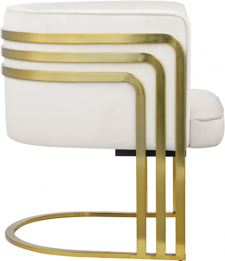 Fauteuil d'appoint rembourré en chenille Vivi