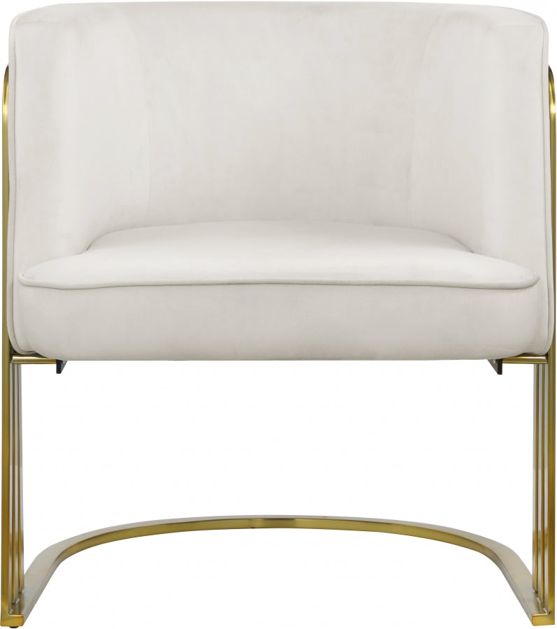 Fauteuil d'appoint rembourré en chenille Vivi