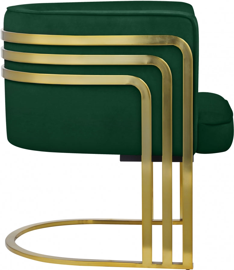 Fauteuil d'appoint rembourré en chenille Vivi