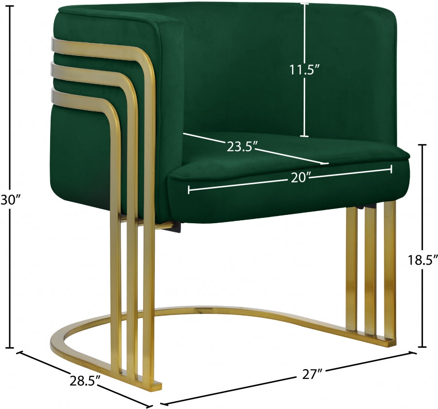 Fauteuil d'appoint rembourré en chenille Vivi