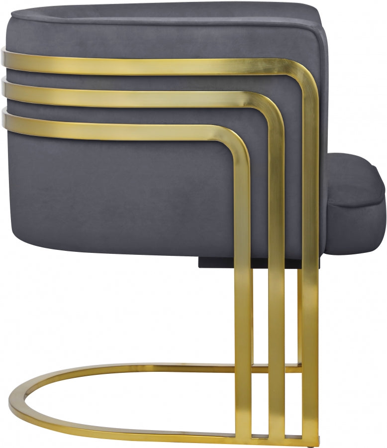 Fauteuil d'appoint rembourré en chenille Vivi