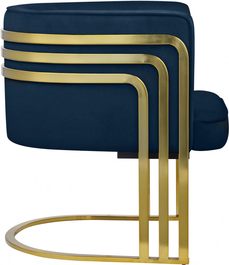Fauteuil d'appoint rembourré en chenille Vivi