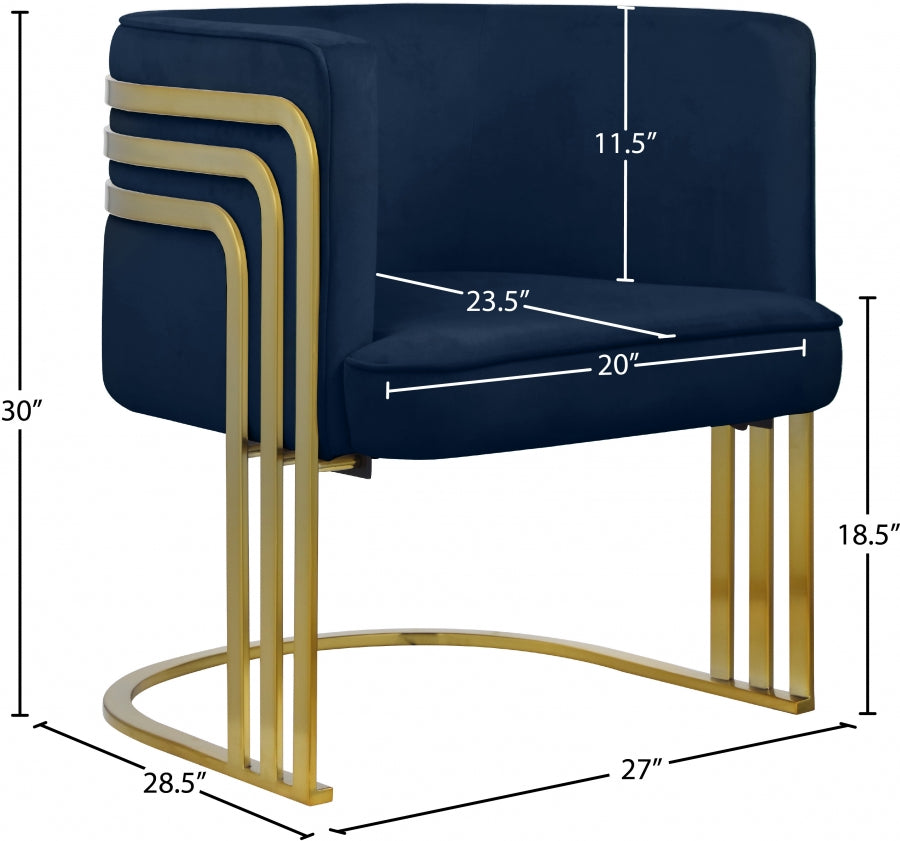 Fauteuil d'appoint rembourré en chenille Vivi