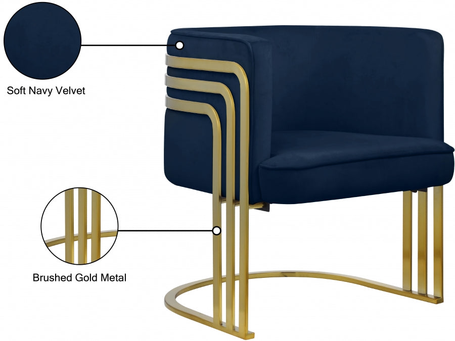 Fauteuil d'appoint rembourré en chenille Vivi