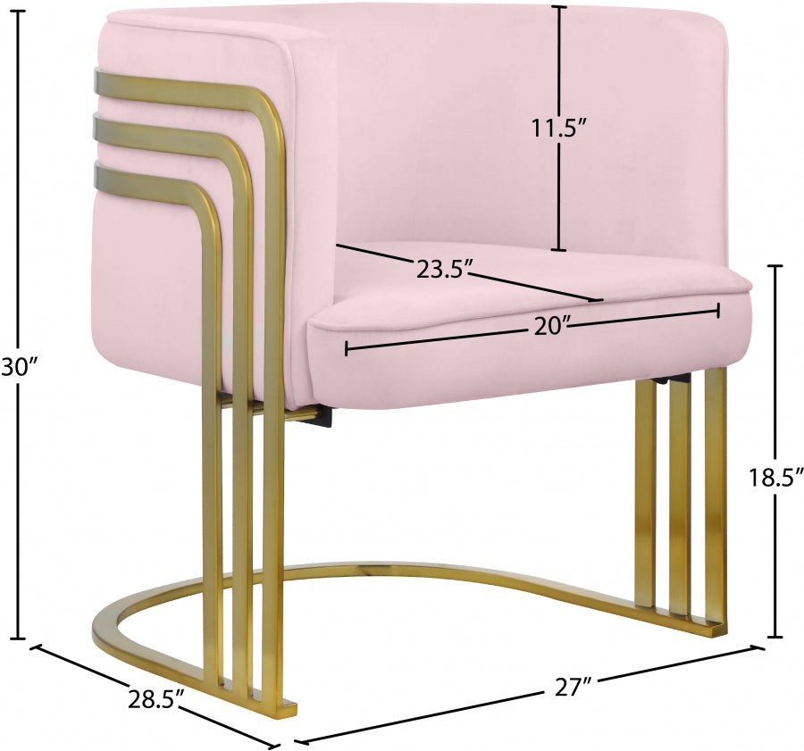 Fauteuil d'appoint rembourré en chenille Vivi
