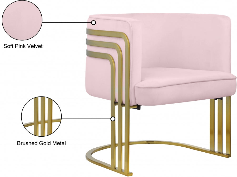 Fauteuil d'appoint rembourré en chenille Vivi