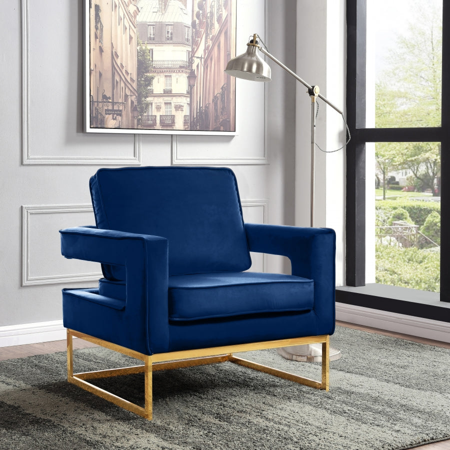 Fauteuil d'appoint rembourré en chenille Vivi