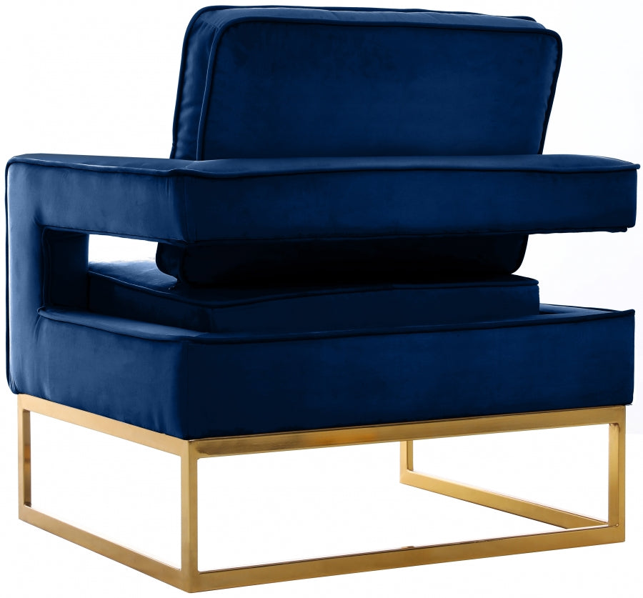 Fauteuil d'appoint rembourré en chenille Vivi