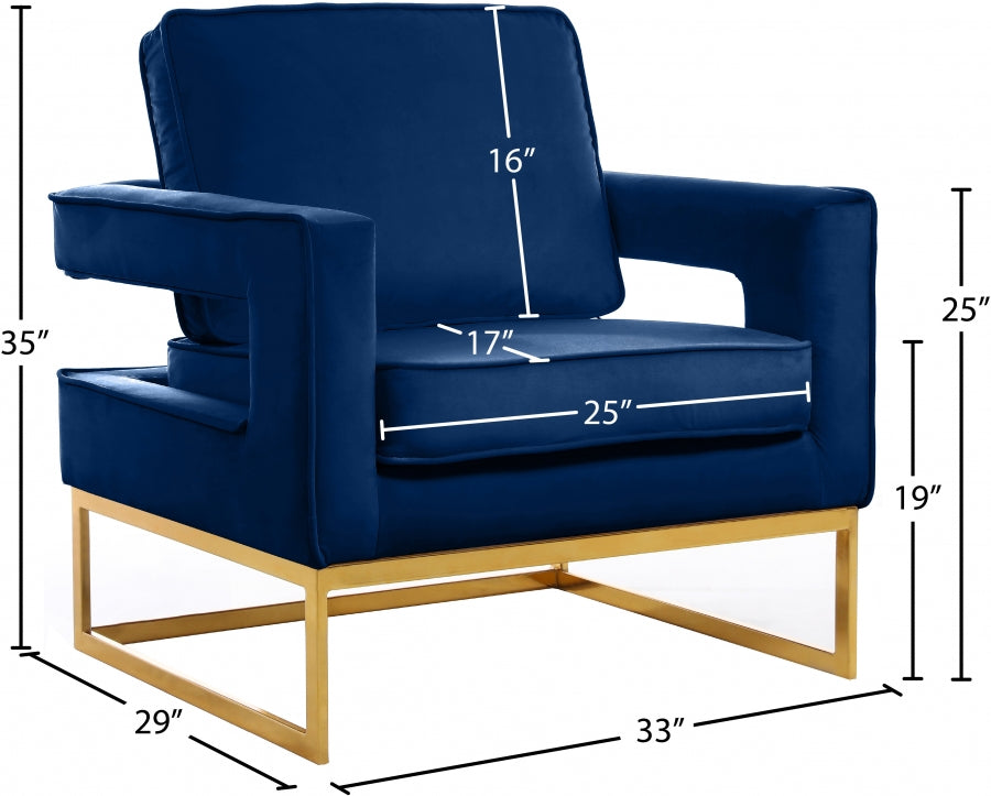Fauteuil d'appoint rembourré en chenille Vivi