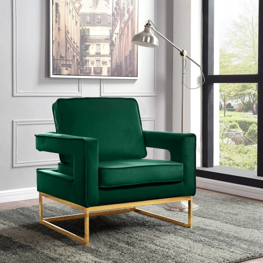 Fauteuil d'appoint rembourré en chenille Vivi