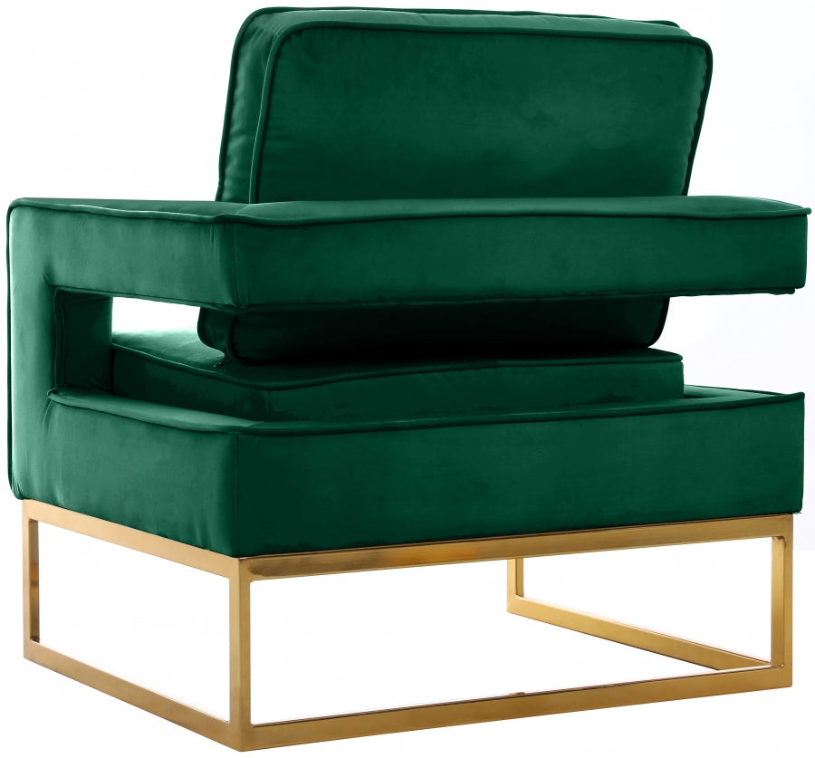 Fauteuil d'appoint rembourré en chenille Vivi