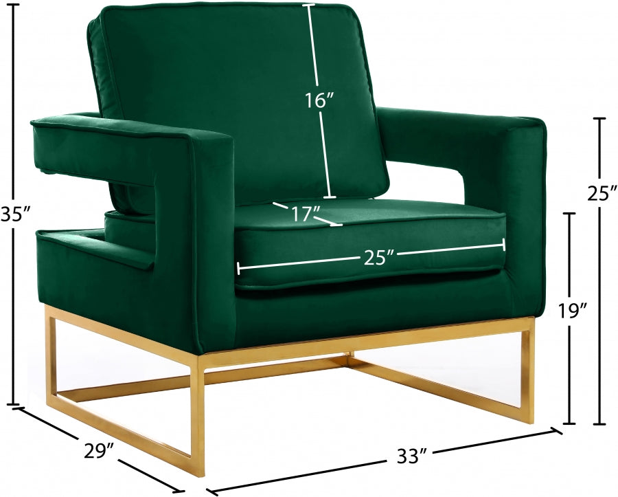 Fauteuil d'appoint rembourré en chenille Vivi