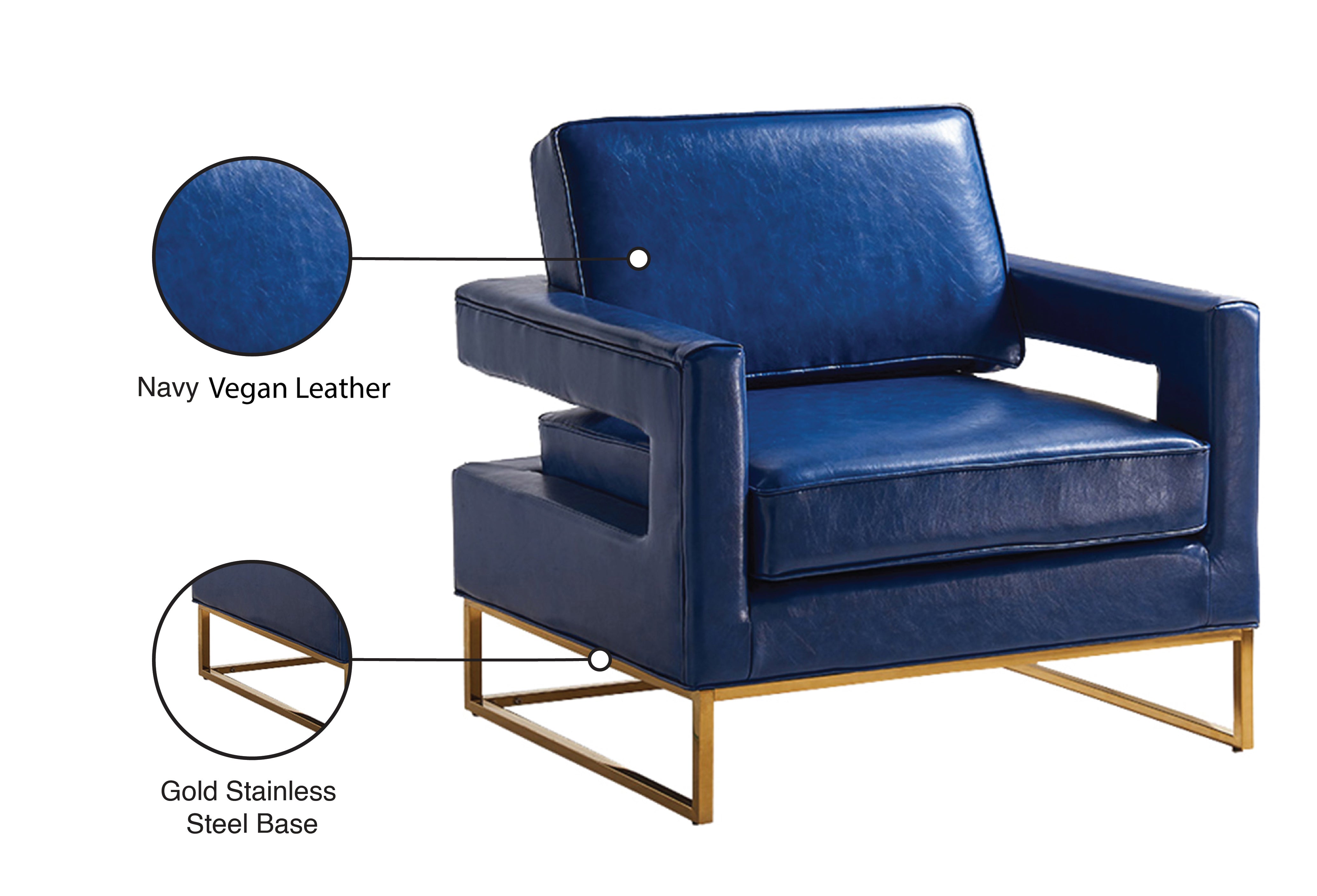 Fauteuil d'appoint rembourré en chenille Vivi