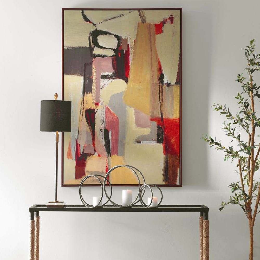 Peaches Framed Canvas