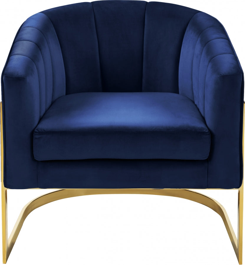 Fauteuil d'appoint rembourré en chenille Vivi