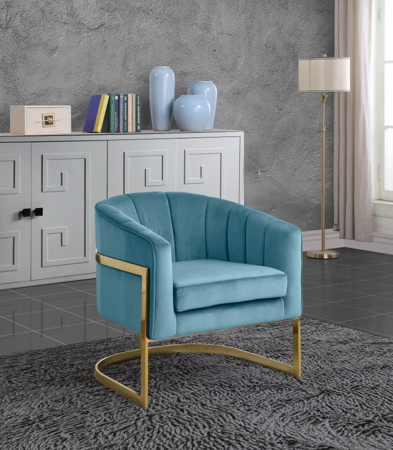 Fauteuil d'appoint rembourré en chenille Vivi