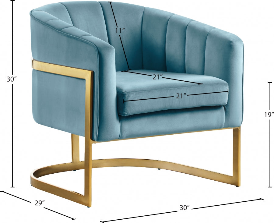 Fauteuil d'appoint rembourré en chenille Vivi