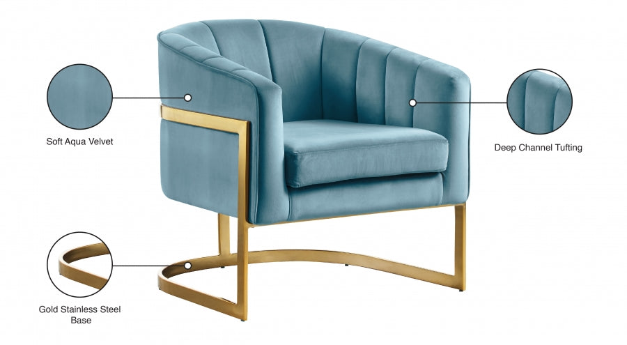Fauteuil d'appoint rembourré en chenille Vivi