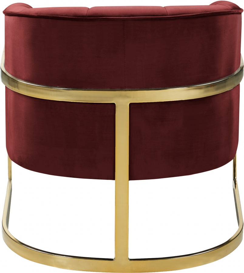 Fauteuil d'appoint rembourré en chenille Vivi