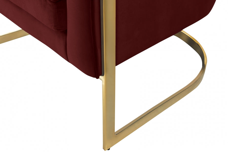 Fauteuil d'appoint rembourré en chenille Vivi