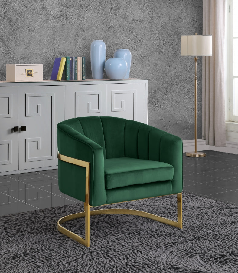 Fauteuil d'appoint rembourré en chenille Vivi
