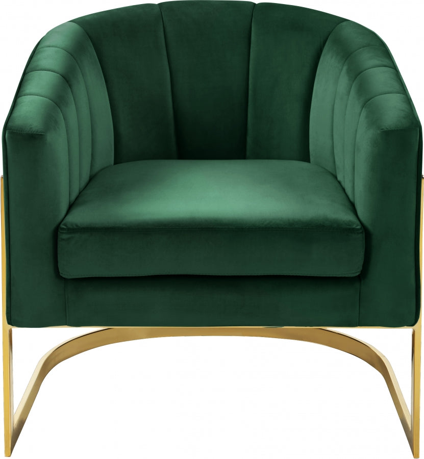 Fauteuil d'appoint rembourré en chenille Vivi