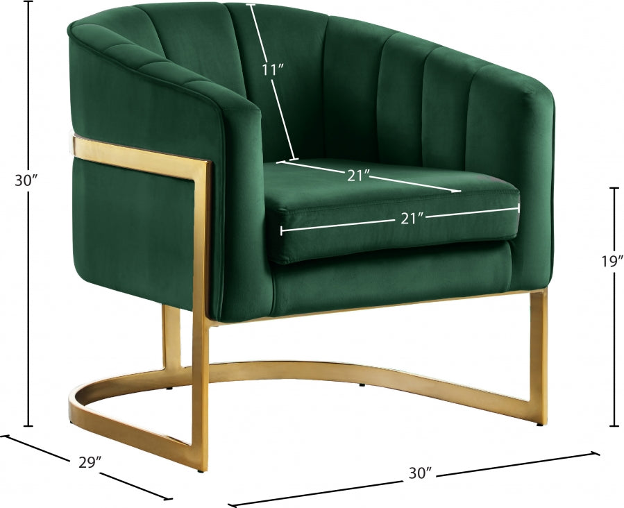 Fauteuil d'appoint rembourré en chenille Vivi