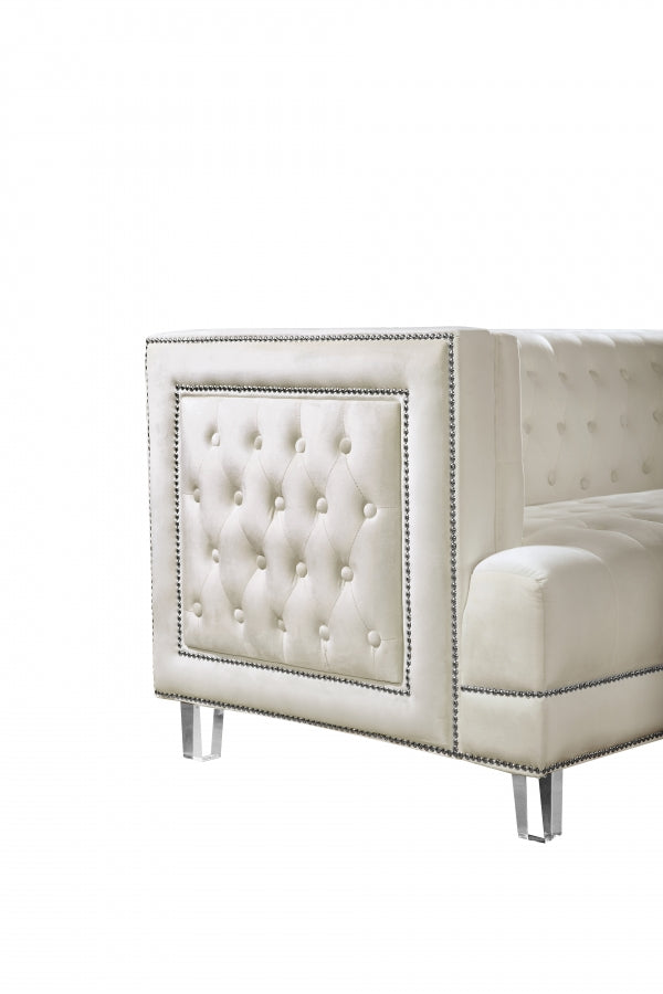 Fauteuil d'appoint rembourré en chenille Vivi