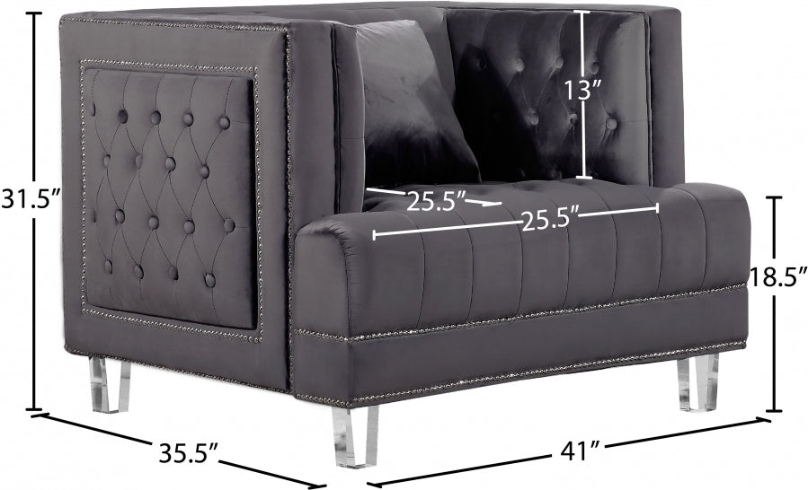 Fauteuil d'appoint rembourré en chenille Vivi