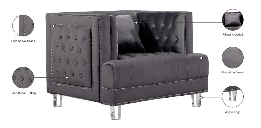 Fauteuil d'appoint rembourré en chenille Vivi