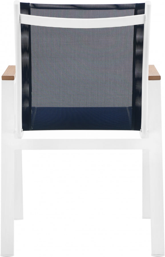 Nizuc Mesh Water Resistant Fabric Outdoor Patio Dining Arm Chair