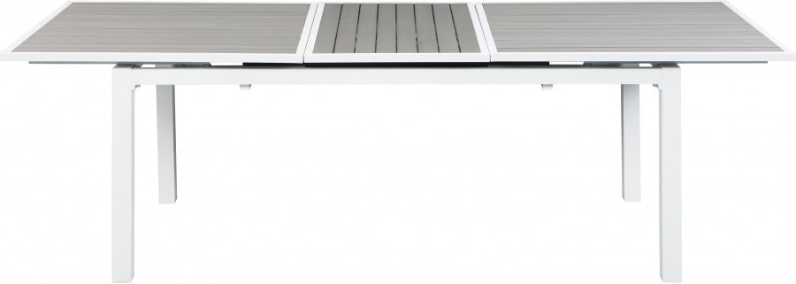 Nizuc 77" Aluminum Outdoor Patio Extendable Dining Table