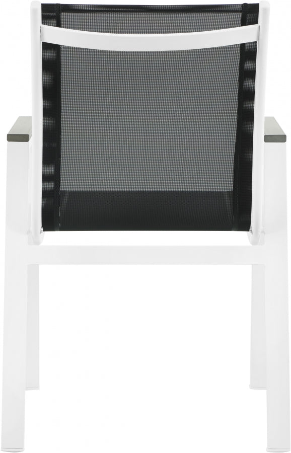 Nizuc Mesh Water Resistant Fabric Outdoor Patio Dining Arm Chair