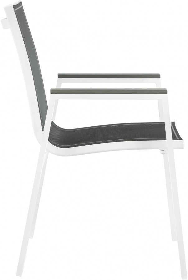 Nizuc Mesh Water Resistant Fabric Outdoor Patio Dining Arm Chair