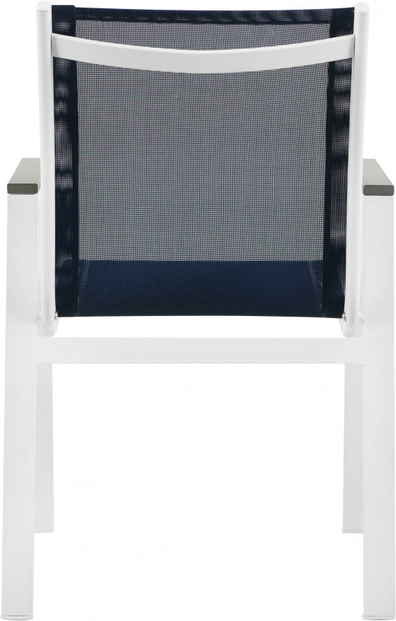 Nizuc Mesh Water Resistant Fabric Outdoor Patio Dining Arm Chair