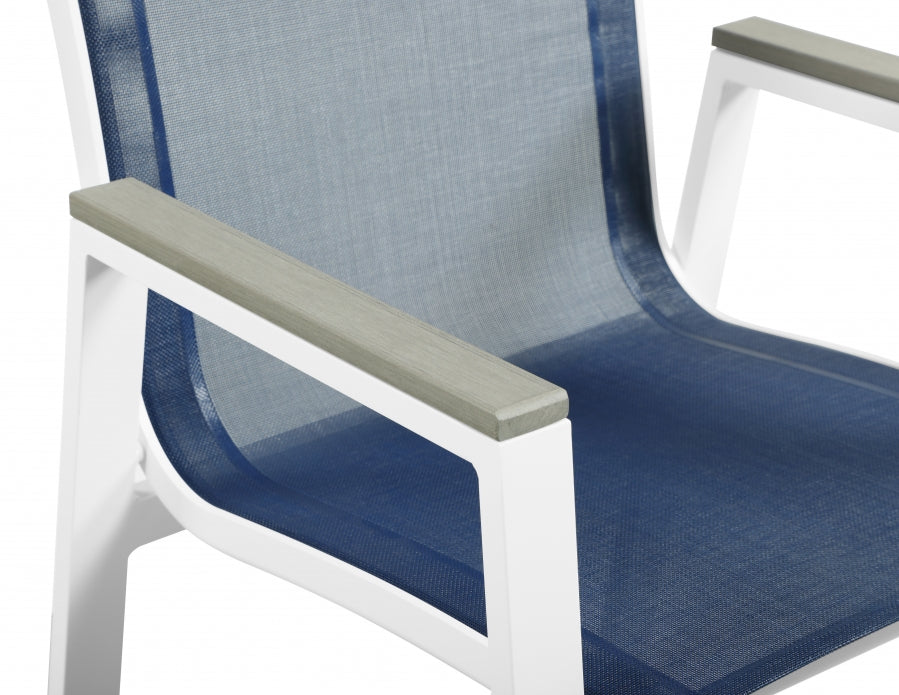 Nizuc Mesh Water Resistant Fabric Outdoor Patio Dining Arm Chair