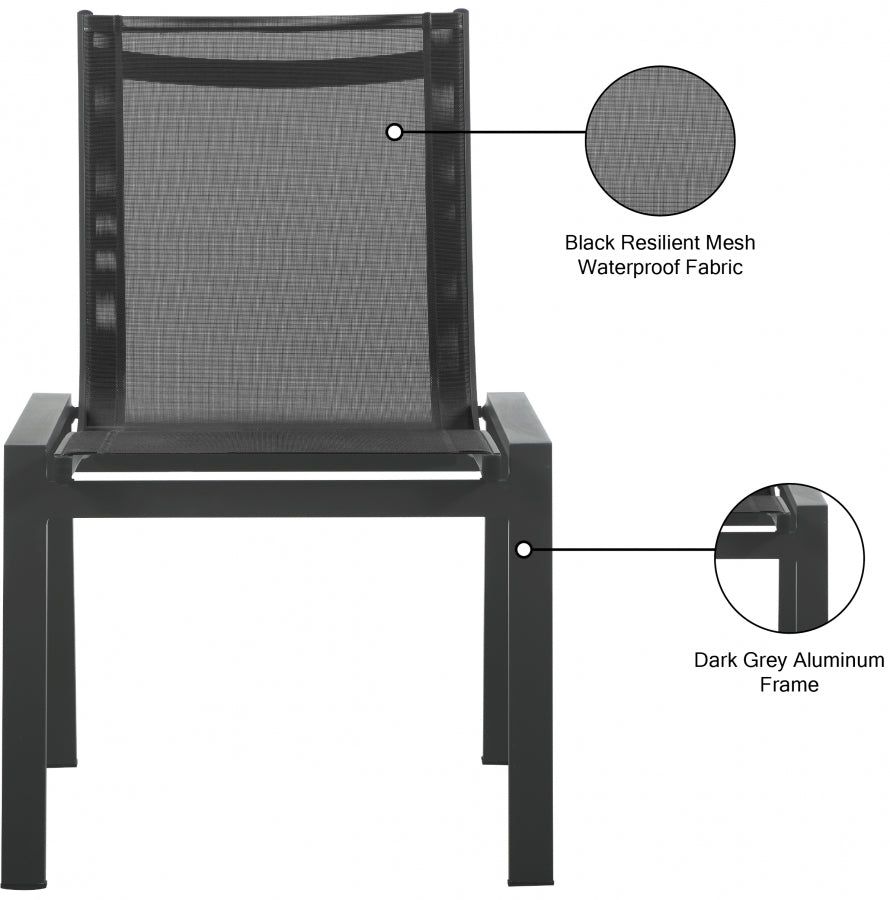 Nizuc Mesh Water Resistant Fabric Outdoor Patio Dining Chair