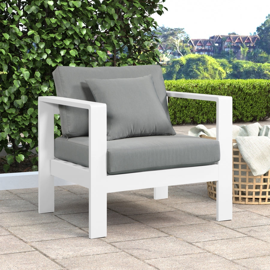 Nizuc Water Resistant Fabric Upholstered Outdoor Patio Arm Chair