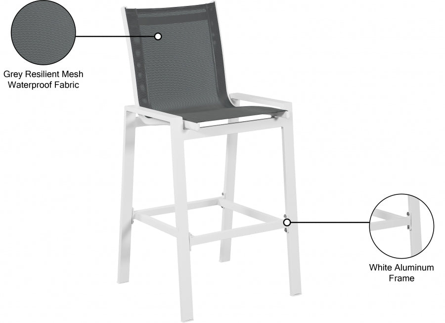 Nizuc Mesh Water Resistant Fabric Outdoor Patio Bar Stool