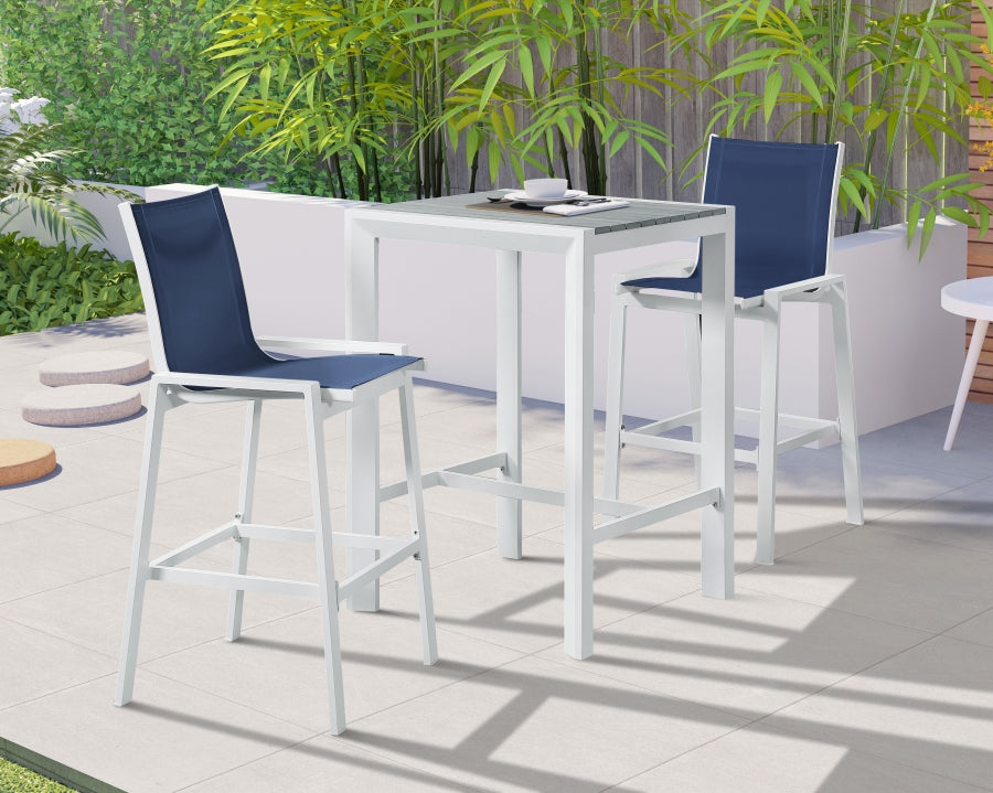 Nizuc Mesh Water Resistant Fabric Outdoor Patio Bar Stool