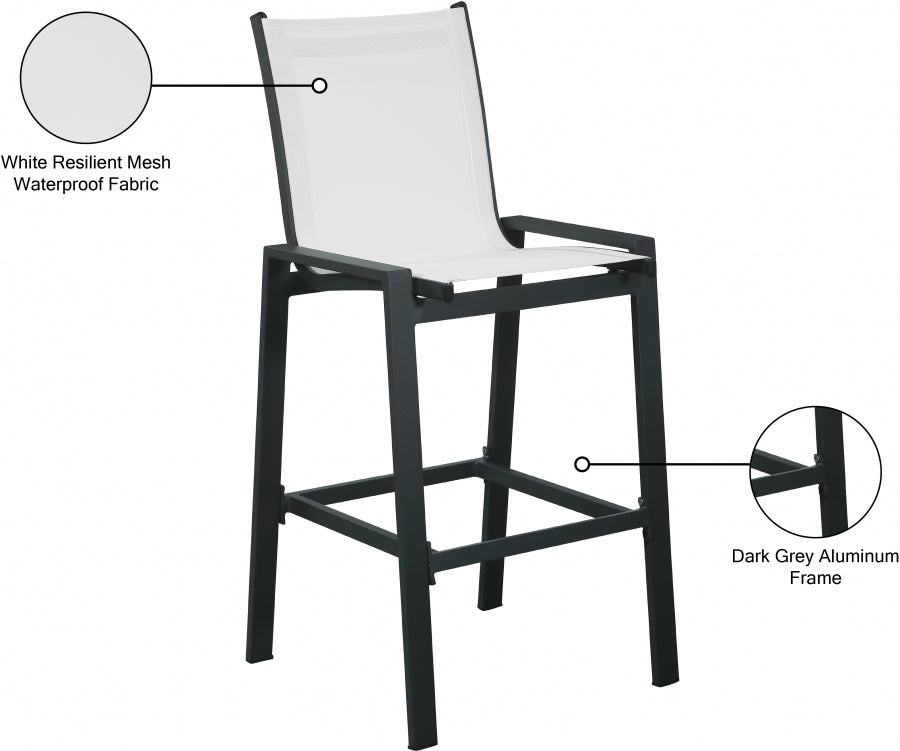 Nizuc Mesh Water Resistant Fabric Outdoor Patio Bar Stool