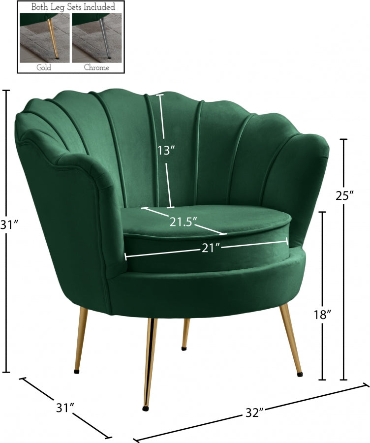 Gardenia Velvet Upholstered Chair
