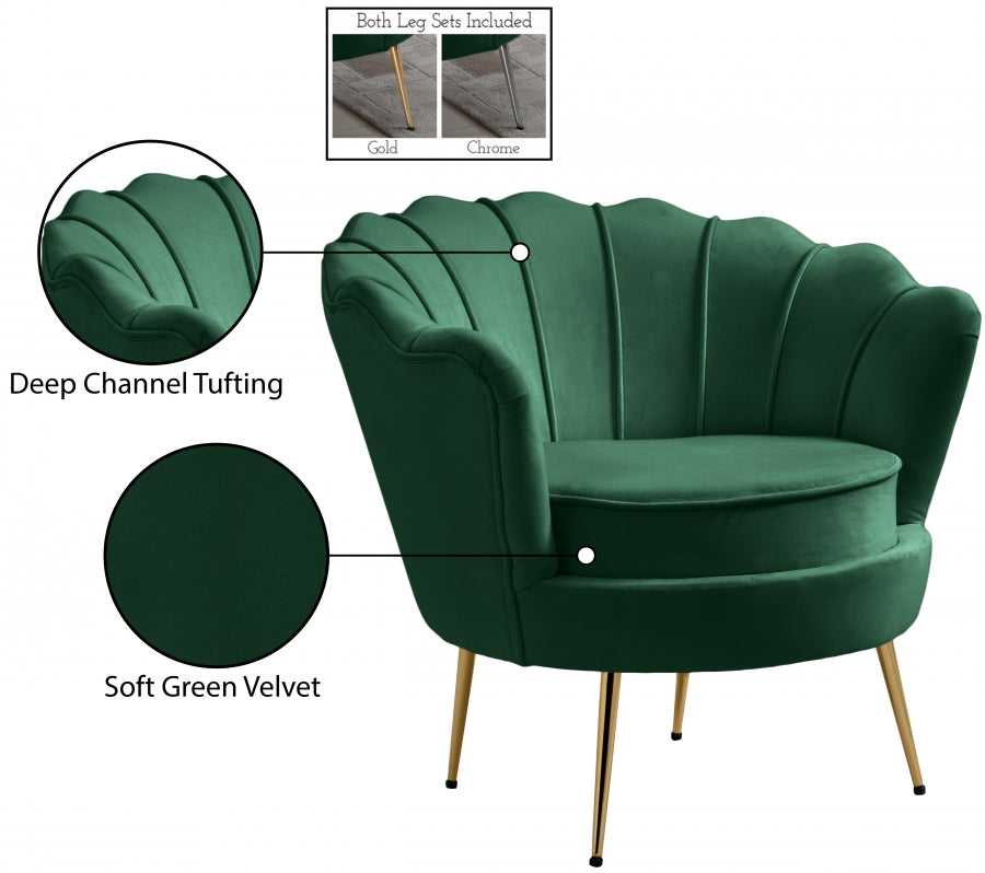 Gardenia Velvet Upholstered Chair