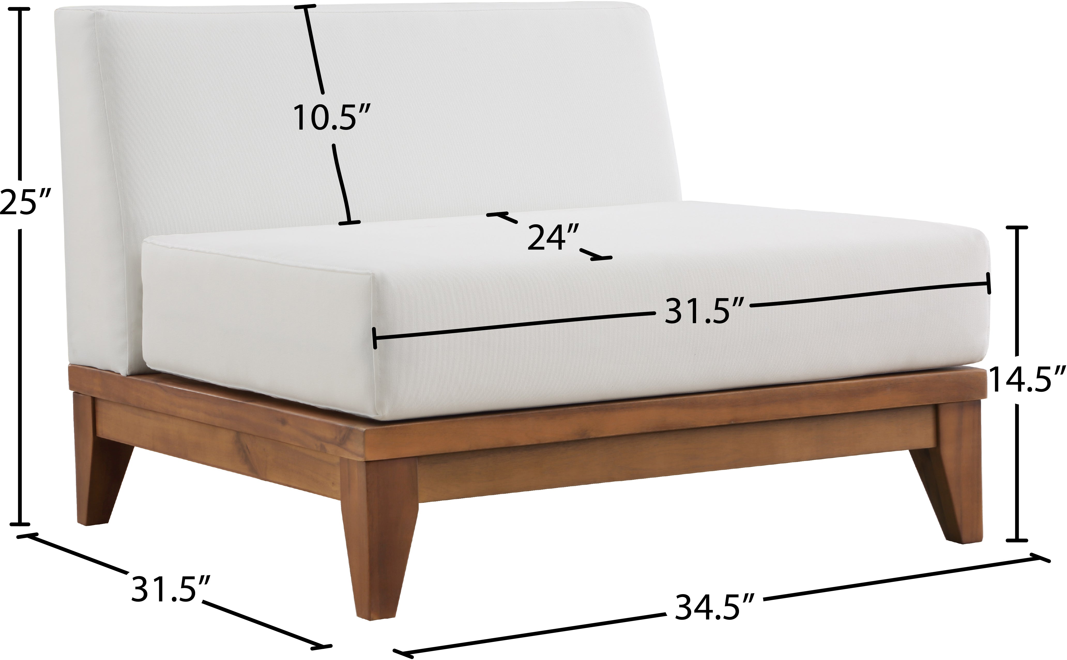 Chaise longue en tissu Orian Teddy