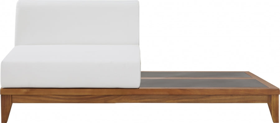 Chaise longue en tissu Orian Teddy