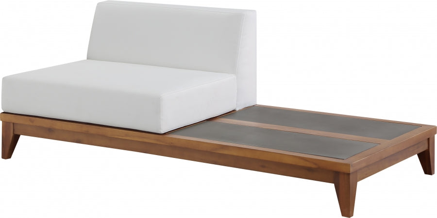 Chaise longue en tissu Orian Teddy