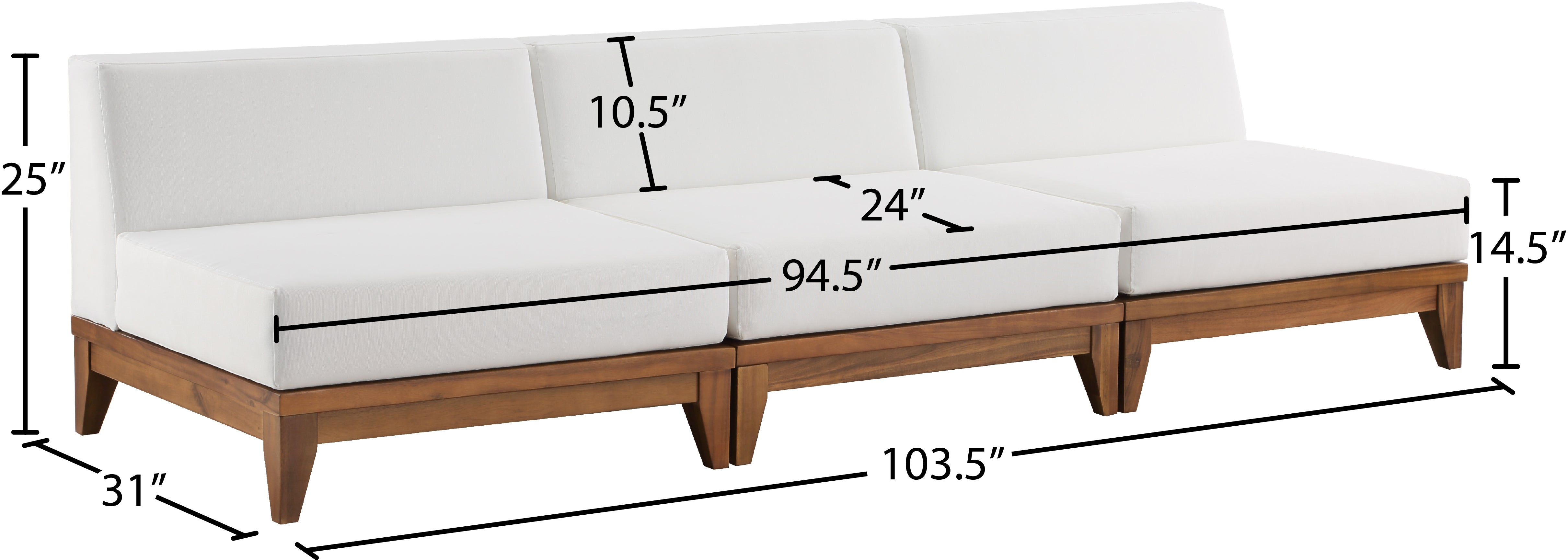 Chaise longue en tissu Orian Teddy