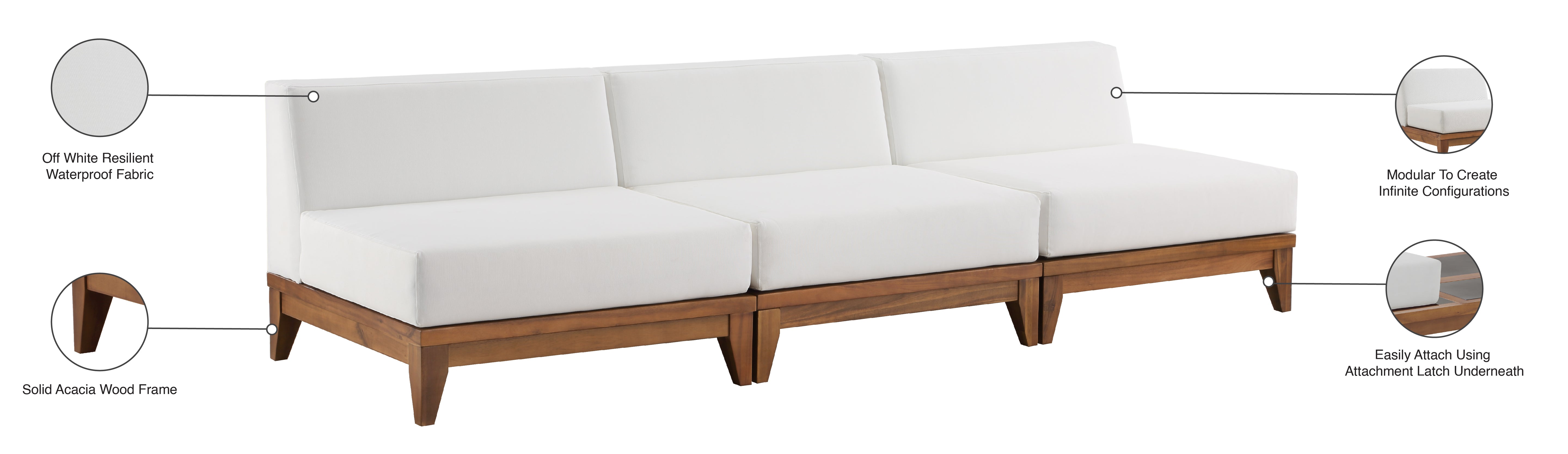 Chaise longue en tissu Orian Teddy
