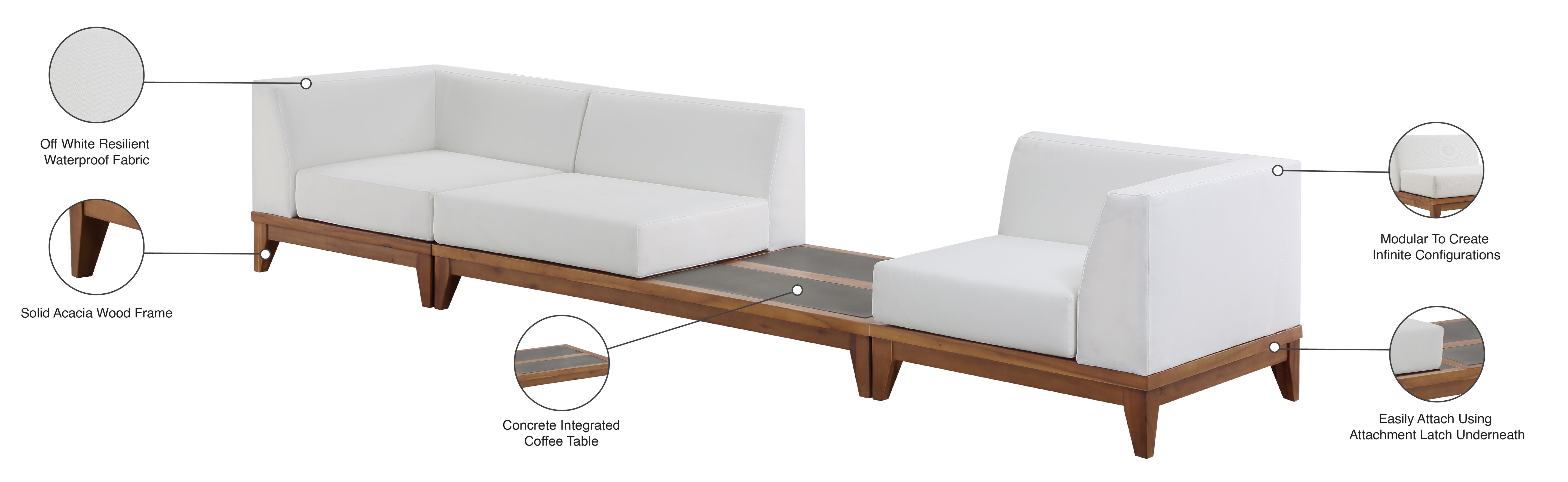 Chaise longue en tissu Orian Teddy