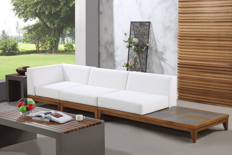 Chaise longue en tissu Orian Teddy